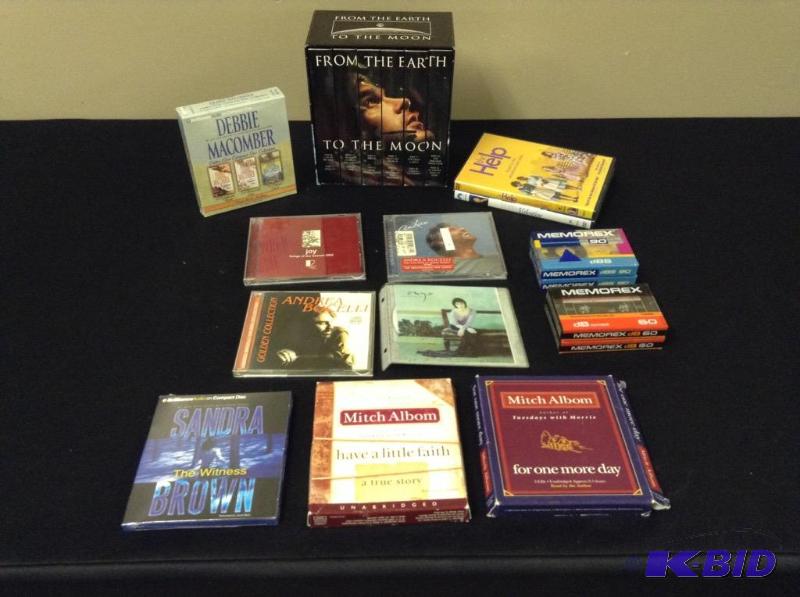Assortment CDs, Audio Books & Books