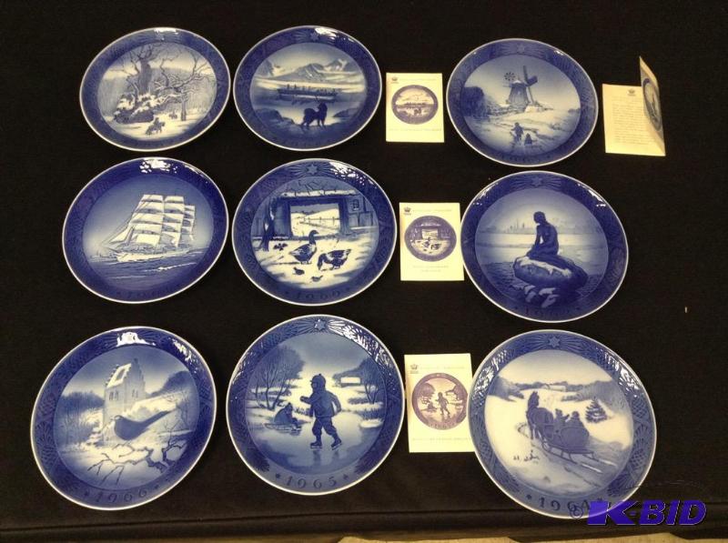 1960s B & G Denmark Collector Plates