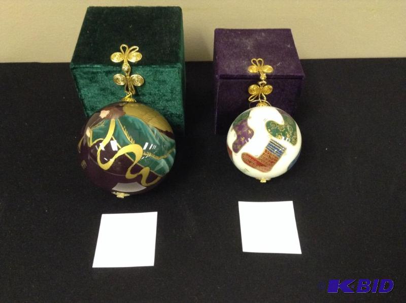 1999 & 2001 Li Bien Christmas Ornaments