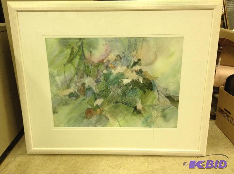 lot 108 image: Pretty Large Abstract Wall Art