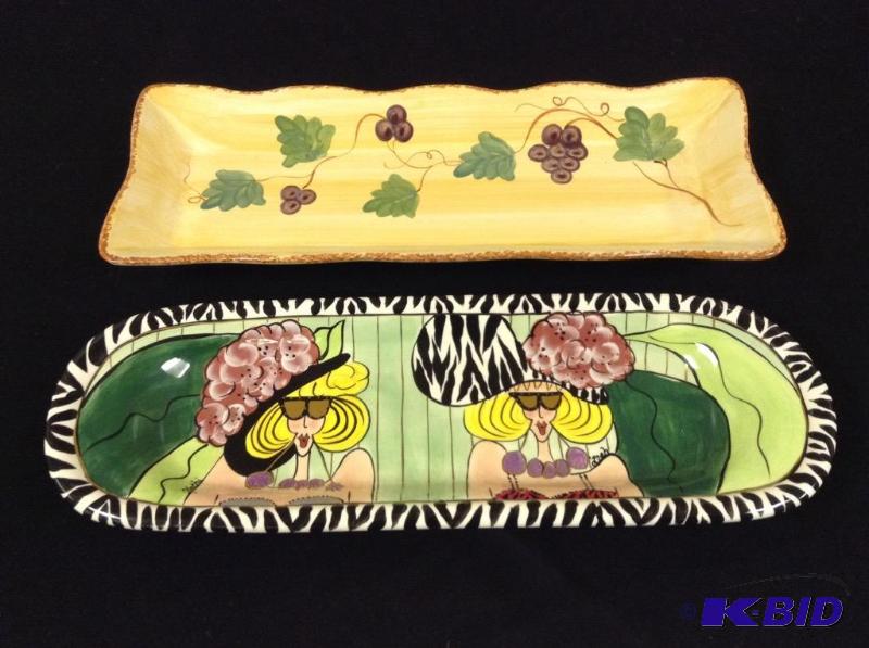 lot 62 image: 2 Decorative Platters