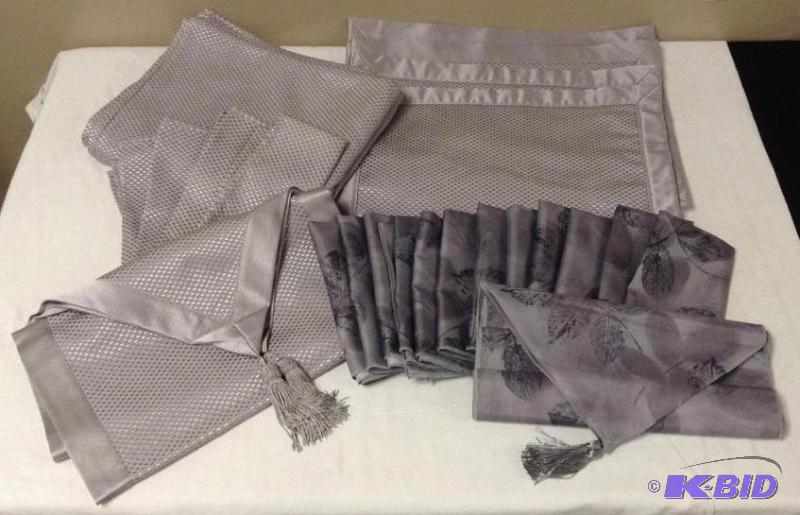 lot 66 image: Grey Dining Room Linens