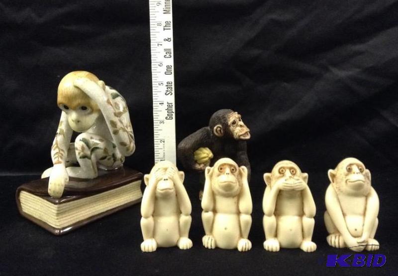 lot 68 image: Collection Monkey Figures