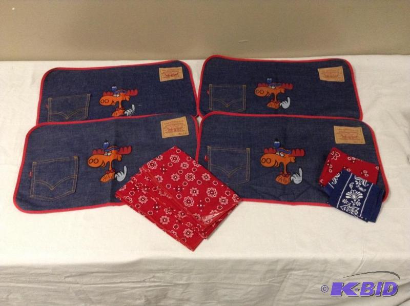 lot 73 image: Levi Strauss Placemats & Cloths