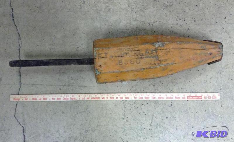 lot 77 image: Vintage Wood Buoy