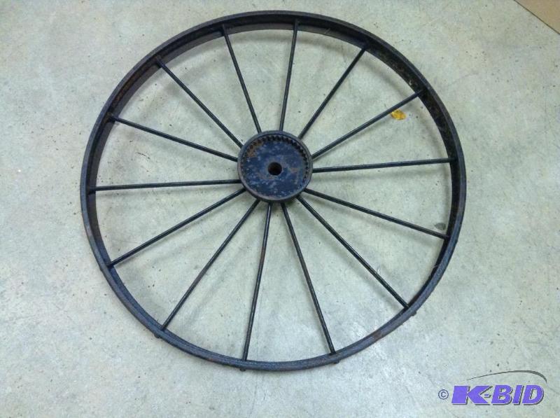 lot 9 image: Large Steel Wheel