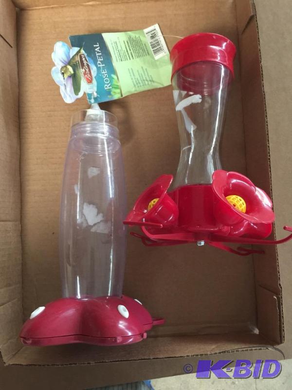 lot 33 image: 2 hummingbird feeders