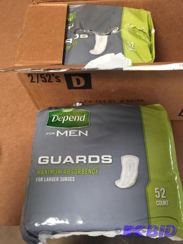 lot 34 image: Depends brand for men