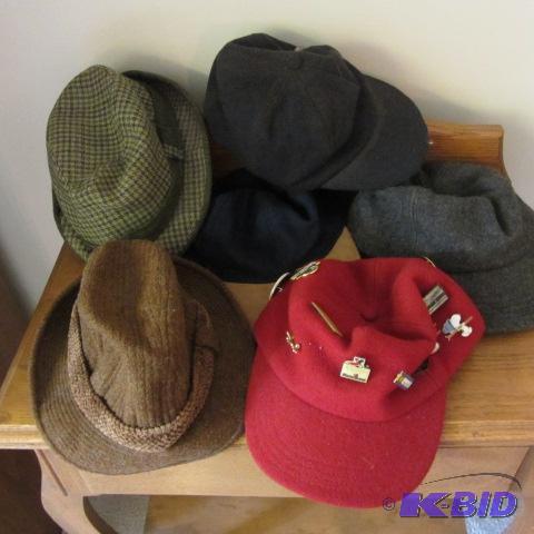 Wool Ski Caps, Pins