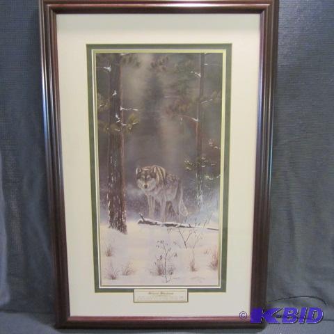 Silent Shadow Wolf Print