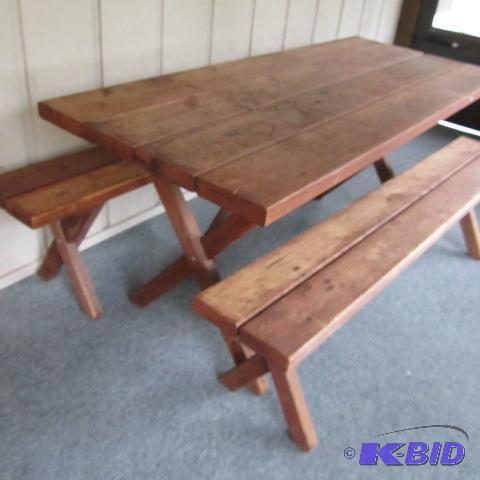 Redwood Picnic Table