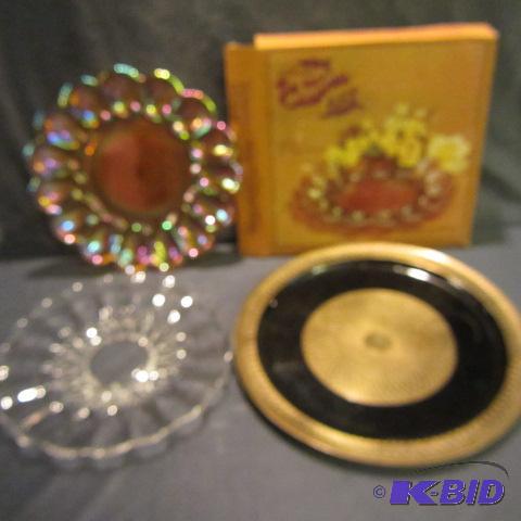 Carnival Glass, Trays