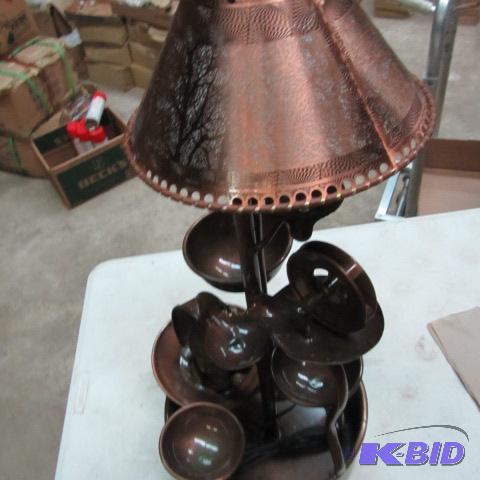 lot 551 image: Copper Table Lamps
