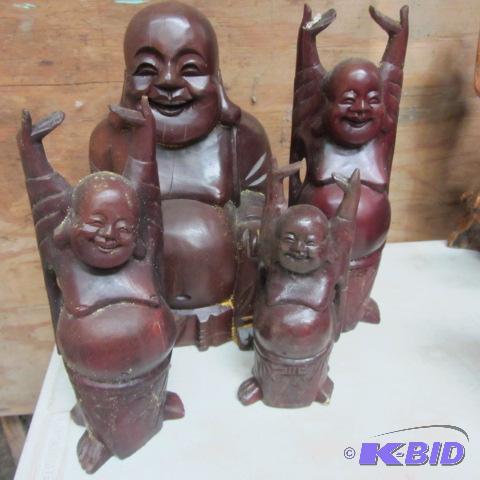 lot 6 image: Happy Buddhas