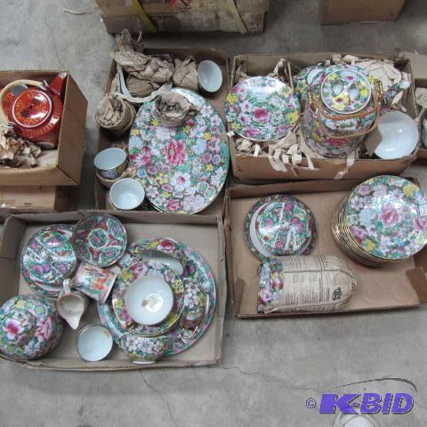lot 86 image: Fancy China Dishes