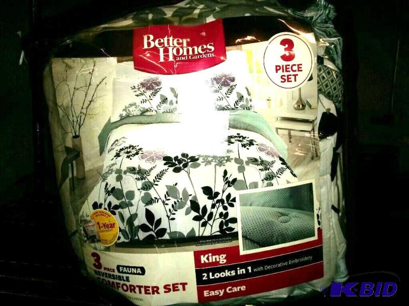 3 Piece Reversible Comforter Set King