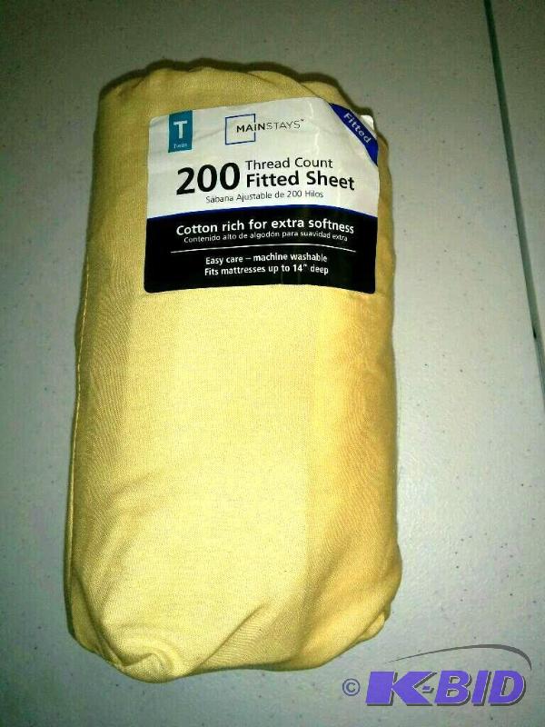 mainstays Twin 200 Count Fitted Sheet