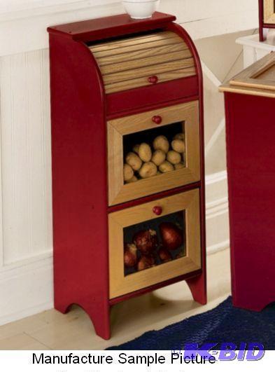 Red and Natural Veggie Bin - An essential sto...