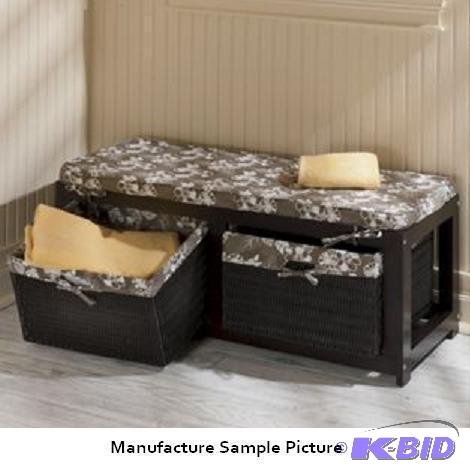 Basket Storage Bench - Have a seat to take of...