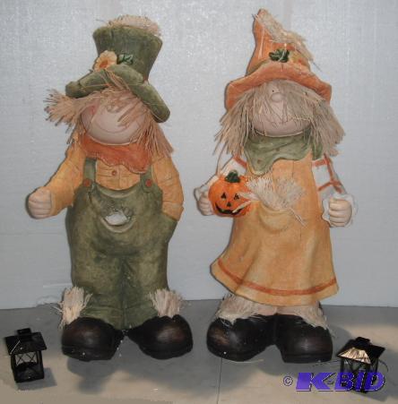 Girl and Boy Scarecrow - Both are 26&quot h ...