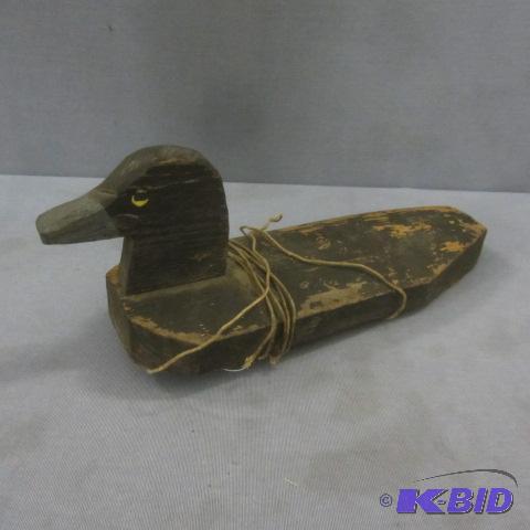 lot 107 image: Antique Wood Duck Decoy