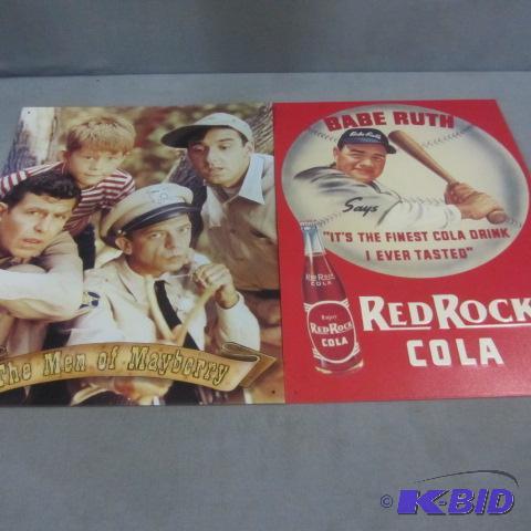 lot 141 image: Babe Ruth, Men of Mayberry Signs