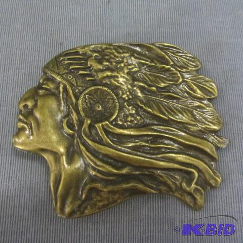 lot 163 image: Indian Chief Cycle Belt Buckle