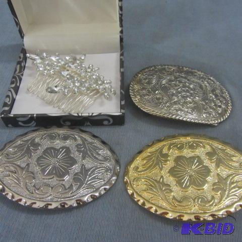 lot 169 image: Girls Western Belt Buckles