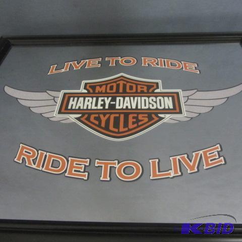 lot 2 image: Harley Davidson Mirror