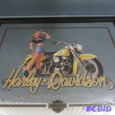 lot 3 image: Harley Davidson Mirror