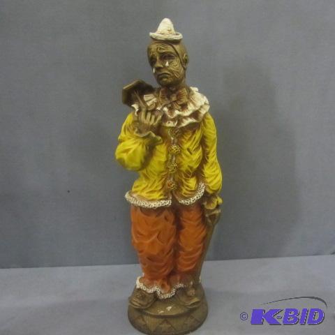 lot 47 image: Vintage Crying Clown Figure