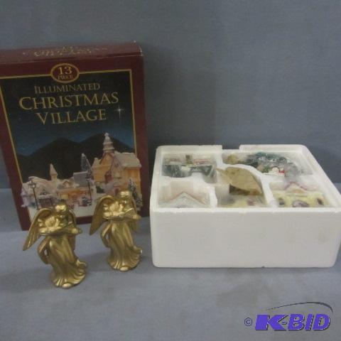 lot 50 image: Christmas Village, Angels