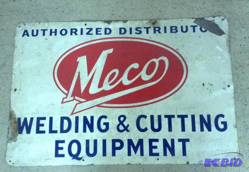 lot 19 image: Awesome Meco Metal Welding Supply Sign