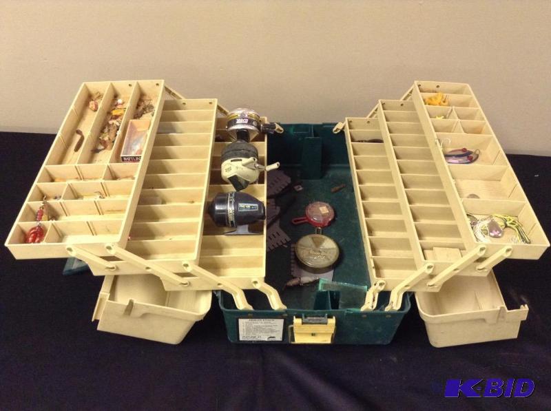 lot 34 image: Plano Fishing Tackle Box and Contents