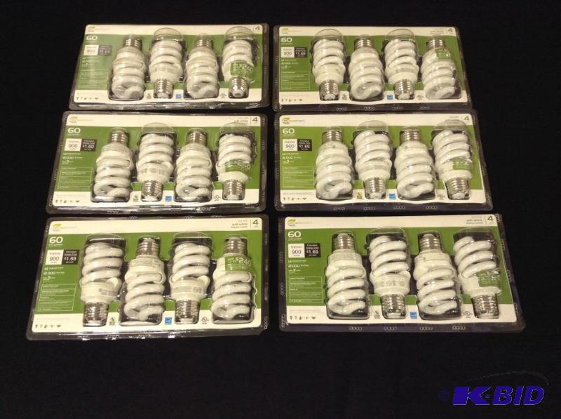 lot 45 image: More CFL 60 Watt Lights