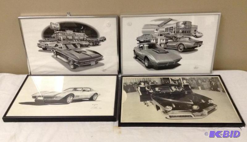 lot 46 image: Mobilgas Classic Corvette Prints and more