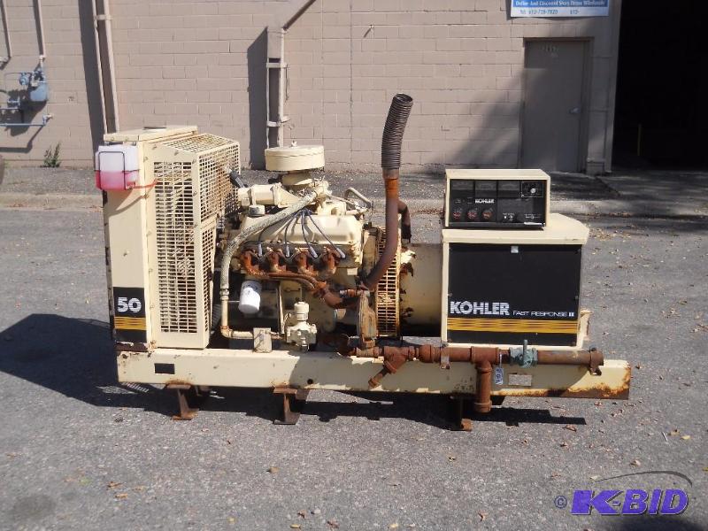 lot 1 image: Kohler 50RZ282 Natural Gas Generator. NO RESERVE.