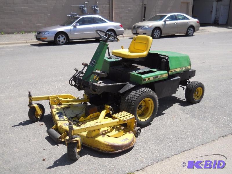 lot 11 image: John Deere F912 Rotary Riding Lawn Mower. 60 Deck. Yanmar Runs