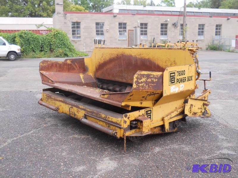 lot 3 image: Power Box Asphalt Paver. Model # 650-D.