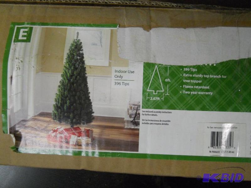 lot 46 image: 6 Wesley Pine Artificial Christmas Tree.