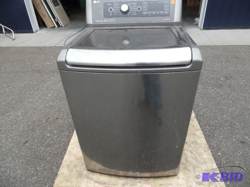LG 5.0 cu. ft. High-Efficiency Top Load Washer with Steam in Graphite Steel, ENERGY STAR