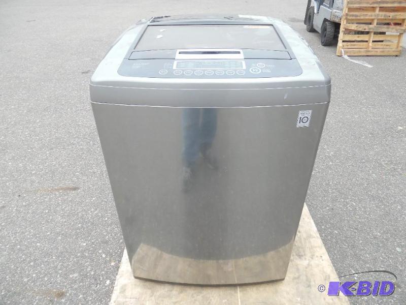 LG 4.3 cu. ft. High-Efficiency Front Control Top Load Washer in Graphite Steel, ENERGY STAR