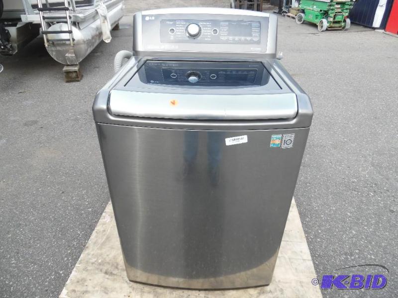 LG 5.0 cu. ft. High-Efficiency Top Load Washer with Steam in Graphite Steel, ENERGY STAR