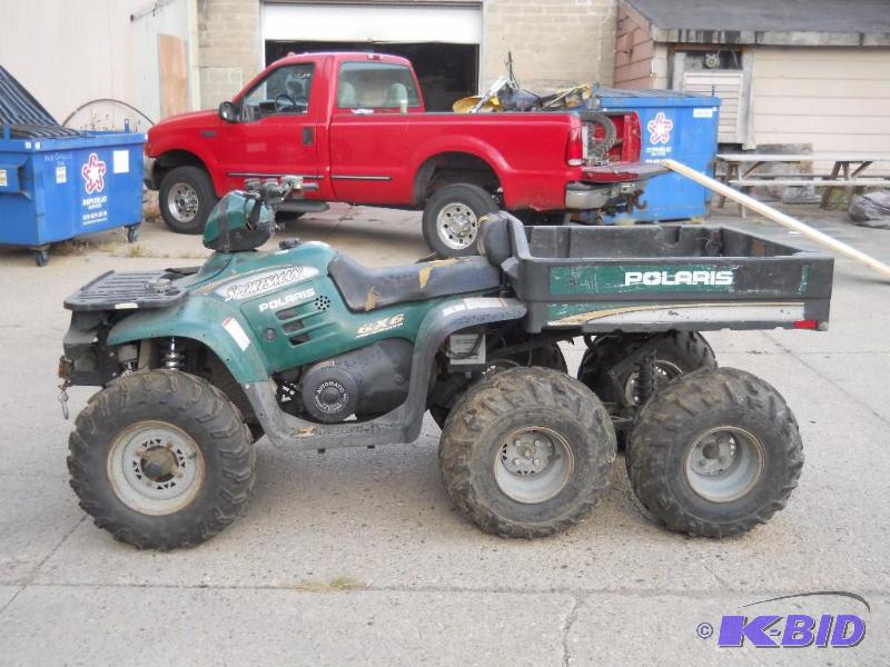 lot 2 image: 2001 Polaris Sportsman 600 6X6 ATV. Starts and Runs. NO RESERVE