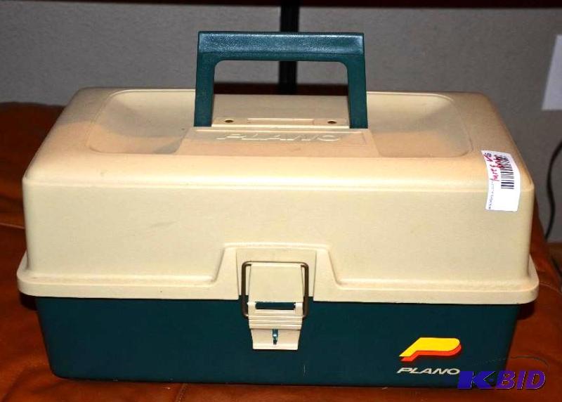 lot 46A image: 3 level Plano tackle box in good condition....
