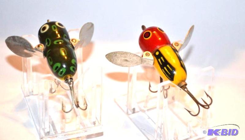 lot 54 image: 2 Heddon Tiny Crazy Crawlers...