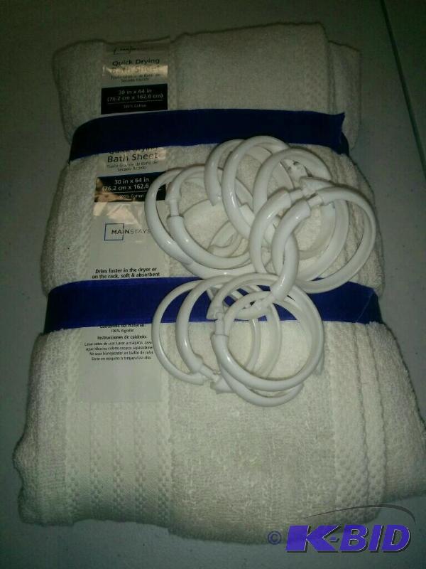 Shower Curtain Rings Mainstays Bath Ssheet
