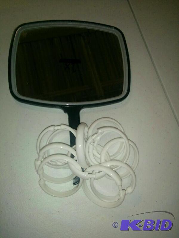 1 X Magnifying Mirror, Set of Shower Curtain Rings