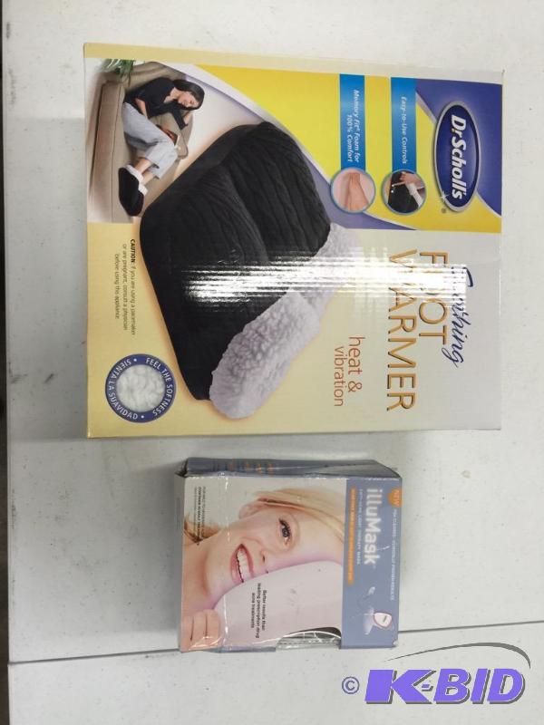 Illuminati mask and foot warmer