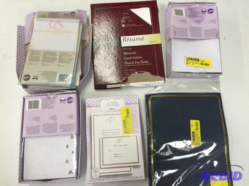 Invitation kits and paper